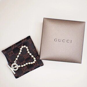 GUCCI Toggle Bracelet Ball Chain Silver 108-082225